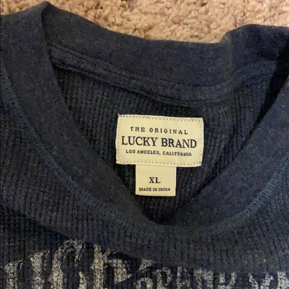 Lucky Brand ribbed long sleeve tee